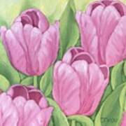 My Lovely Spring Tulips Art Print