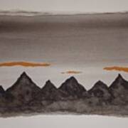 Mysterious Mountains Art Print