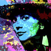 Natalie Wood Psychedelic Portrait Art Print