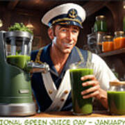 National Green Juice Day Art Print
