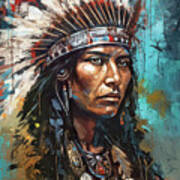 Native Warrior Art Print