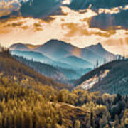 Nature At Its Finest - Glacier National Park Mountains Art Print