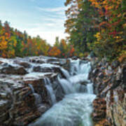 New Hampshire Fall Foliage At Rocky Gorge Art Print