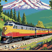 New Mexico, Diesel Locomotive Art Print