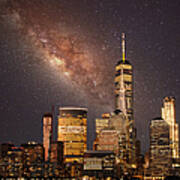 New York City Under The Stars Art Print