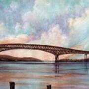 Newburgh Beacon Bridge Sky Art Print