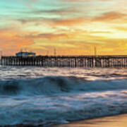 Newport Beach Balboa Pier At Sunset Photo Art Print