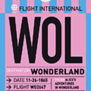 No002 My Wonderland Luggage Tag Poster Art Print