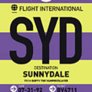 No009 My Sunnydale Luggage Tag Poster Art Print