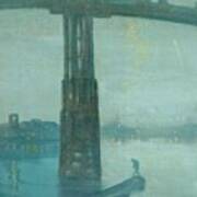 Nocturne, Blue And Gold Old Battersea Bridge Art Print