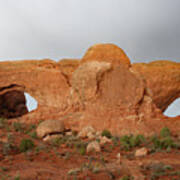 North And South Window Arches Np Art Print