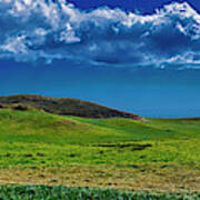 North Kohala Kawaihae Coast Pastures Big Island Hawaii Art Print