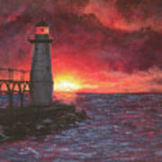North Pierhead Lighthouse Art Print