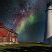 Northern Sky Lighthouse Img_3672 Hres Art Print