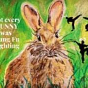 Not Every Bunny Was Kung Fu Fighting Art Print