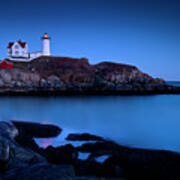 Nubble Lighthouse Maine Art Print