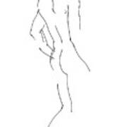 Nude Male Drawings 2 Art Print