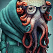 Octopus Fashion 01 Art Print