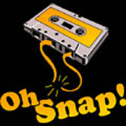Oh Snap 80s Cassette Tape Art Print