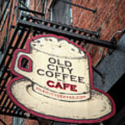 Old City Coffee Cafe Art Print