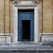 Old Door Somewhere In Rome, Italy Art Print
