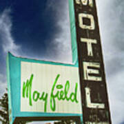 Old Retro-style Mayfield Motel Art Print