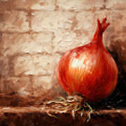 Onions Kitchen Art Art Print