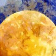 Orange Moon Art Print