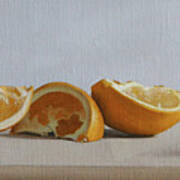 Orange Wedges Art Print