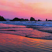 Oregon Coast Sunset Art Print