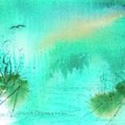 Misty Morning Abstract -- Watercolor Art Print