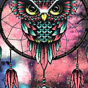 Owl Dreamcatcher Art Print