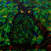 Owl- Square Art Print