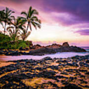 Paako Cove Secret Beach Maui Hawaii Sunrise Photo Art Print