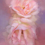 Painted Pink Rose Dream Art Print