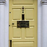 Pale Yellow Door Architecture - Dublin Art Print
