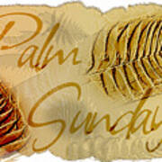 Palm Sunday 3d Fossil Design Art Print