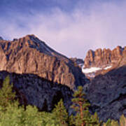 Panoramic View Middle Palisades Glacier Eastern Sierra Art Print