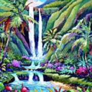Paradise Falls - Back To Nature Art Print