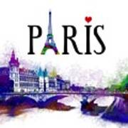 Paris France Design 177 Art Print