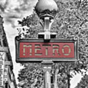 Paris Metro Art Print