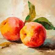 Peaches Artwork Art Print