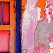 Peeling Paint And Door- Cozumel, Mexico #1 Art Print