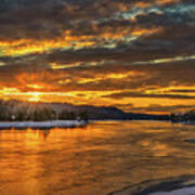 Pend Oreille River Sunset 2 Art Print