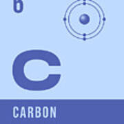 Periodic Element A - 6 Carbon C Art Print