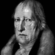 Philosopher Hegel, Portrait Art Print