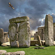 Ancient Stone - Photo Of Stonehenge Neolithic Stone Circle Art Print