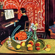 Piano Player And Still Life By Henri Matisse 1924 Art Print