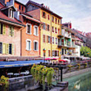 Picturesque Old Town Annecy France Art Print