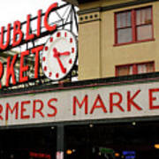 Pike's Place Sign Art Print